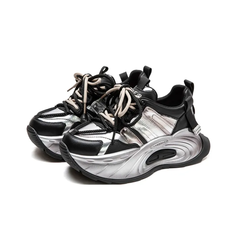 Chibang Height Increasing Low-Top Chunky Sneakers Women's-8