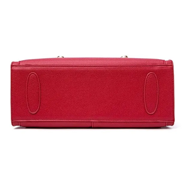 CLEVER& KETCH PU Handbag Regular Women's Red/Black/Blue-4