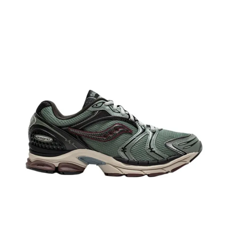 Saucony ProGrid Triumph 4 Anti Slip Wear Resistant Low Top Casual Running Shoes Men's Green-1