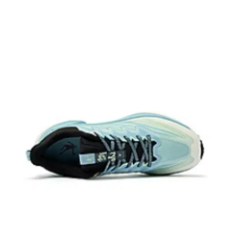 QIAODAN Imperial Mountain Anti-Slip Wear-Resistant Low-Top Trekking Shoes Men's Blue Green-2