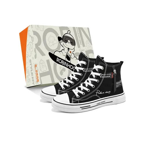 ROBINHOOD Anti Slip And Wear Resistant Height Increasing High Top Canvas Shoes Men's
