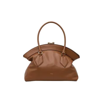 Furla Leather Handbag Women's Brown