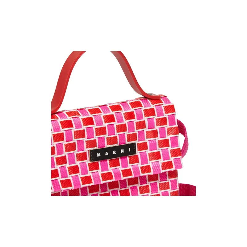 MARNI Polypropylene Pp One Shoulder Handbag Kids' Fuchsia & Pink & Bright Red-3
