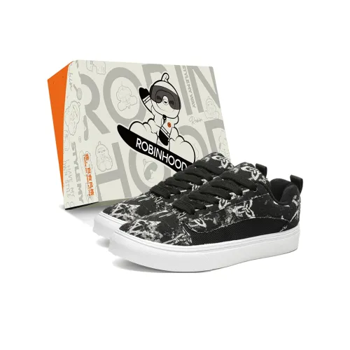 ROBINHOOD Coverage Anti Slip And Wear Resistant Lightweight Low Top Skateboard Shoes Unisex
