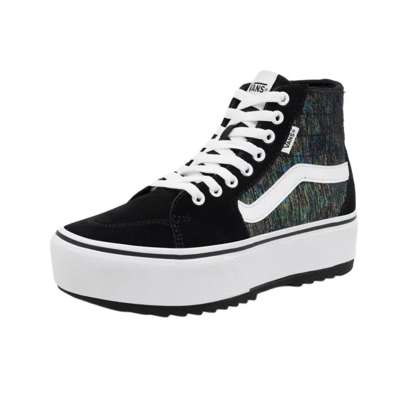 Vans Filmore Anti Slip Wear Resistant High Top Casual Shoes Women's Black-2