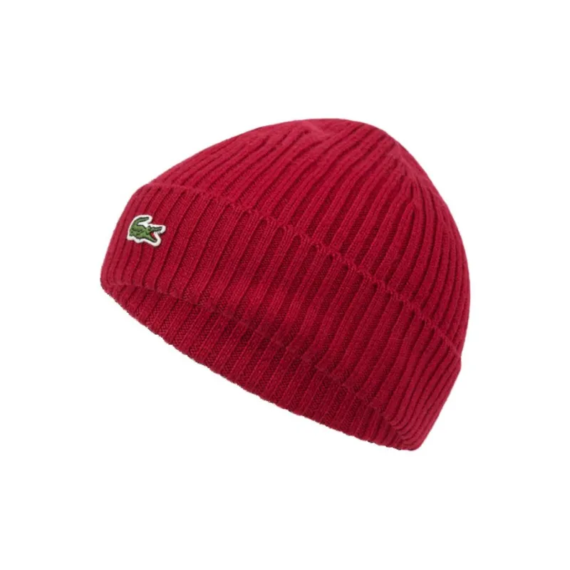 LACOSTE Logo patch Wool Beanie-2