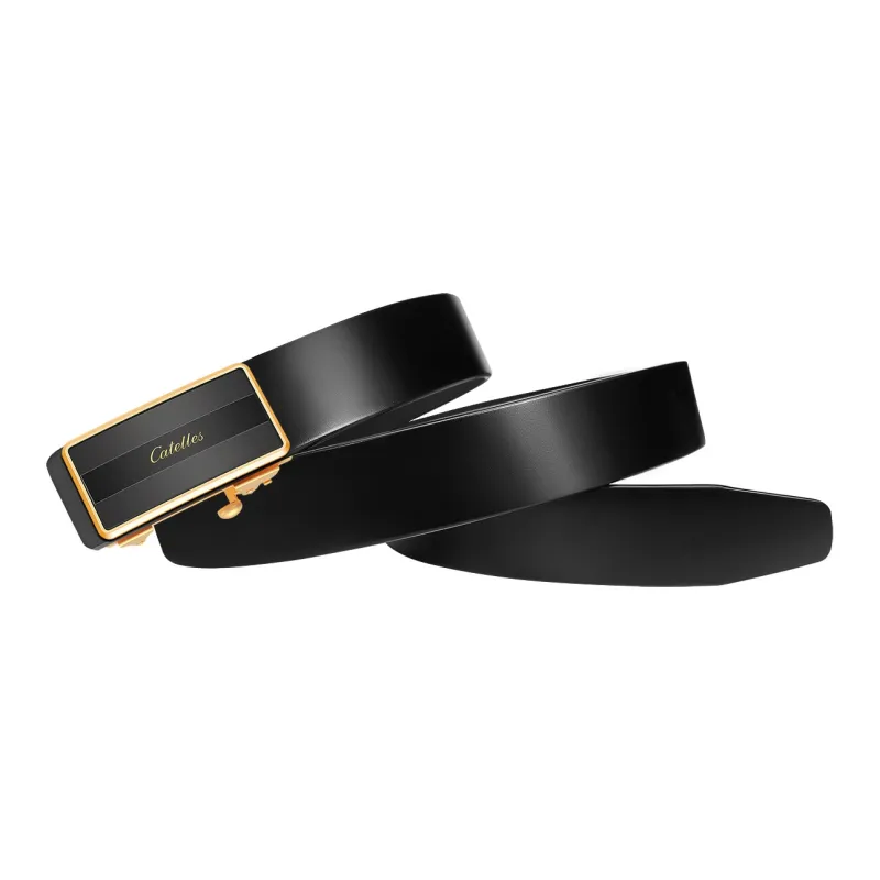 CATELLES Unlined Top Grain Cow Leather Leather Belts Men's Width: 3.5cm-8