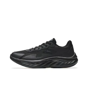 Anta Anti Slip Wear Resistant Low Top Casual Running Shoes Men's Black