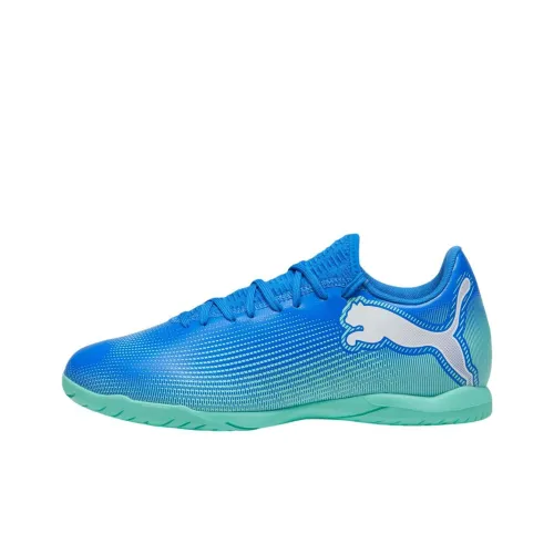 PUMA FUTURE 7 PLAY Anti Slip Wear Resistant Soccer Shoes Men's Blue