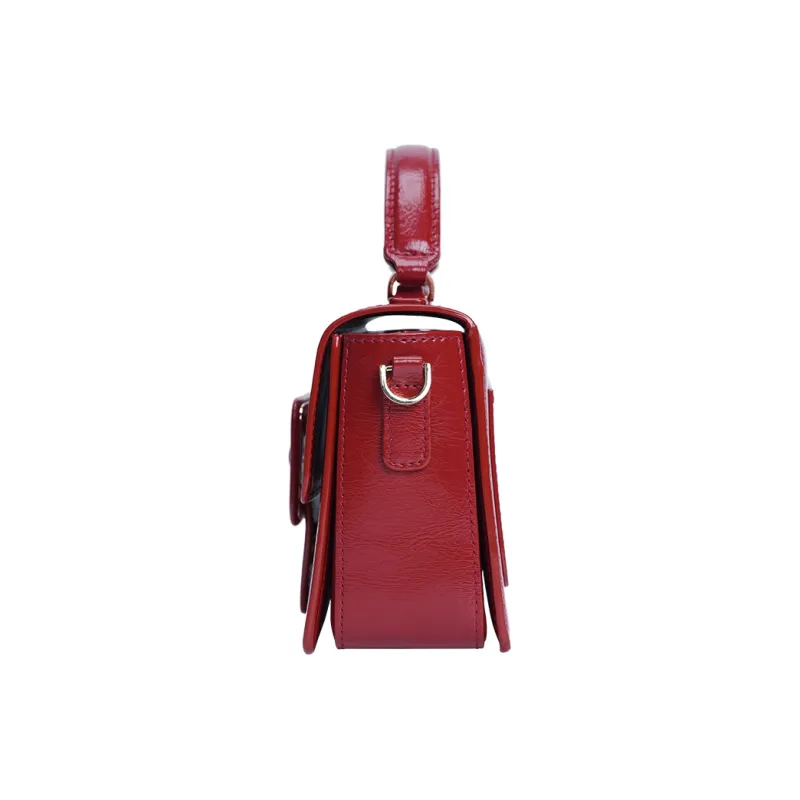 MERIMIES Artificial Leather Handbag Small Size Women's Extra Red | Passionate Red-6