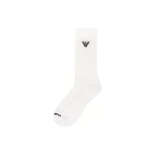 EMPORIO ARMANI SS23 Knee-High Socks Men's 1 Pack White