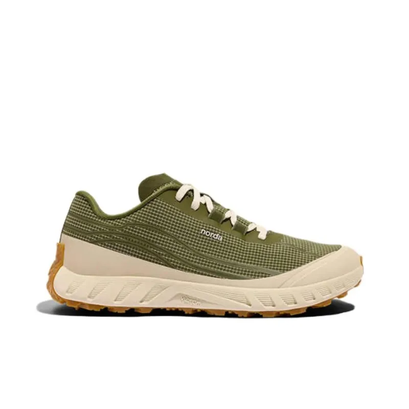 NORDA 002 Cushioning, Wear Resistant Low Top Running Shoes Women's Gray Green-1