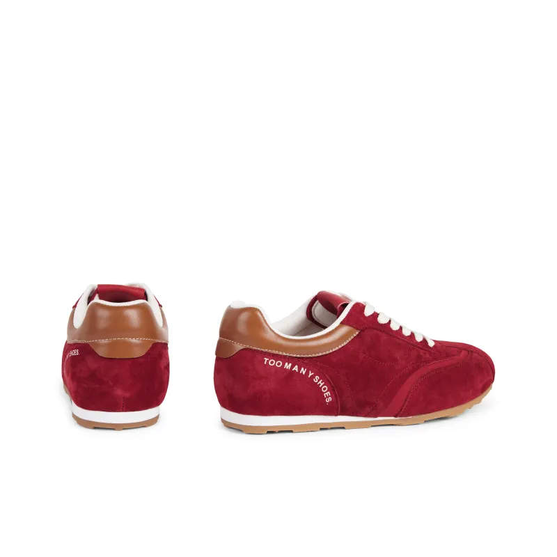 TOOMANYSHOES Manchester United Fan Slip-Resistant Low-Top Casual Shoes Women's Red-5