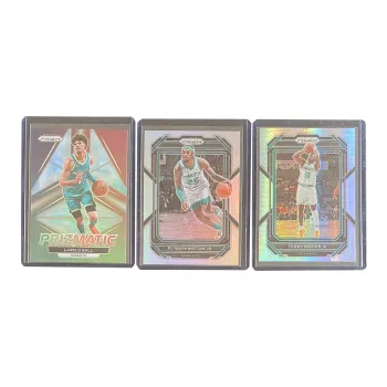 PANINI 2022 23 PRIZM Hornets Three Balls Washington Rozier Silver Fold Special Ticket Sports Cards 3 Pcs