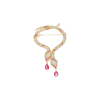 VIOLET Copper Alloy Brooches Unisex