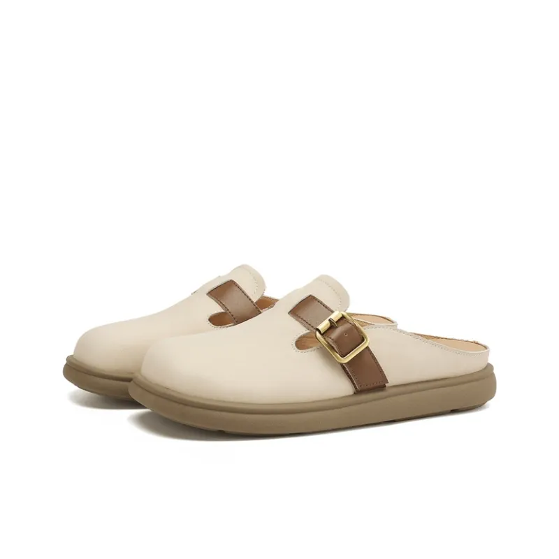 DAPHNE Quiet Odor Resistant Abrasion Resistant Slip Resistant Wrap toe Slippers Women's-2