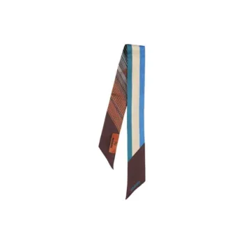 M Missoni Silk Silk Scarves Unisex Brown