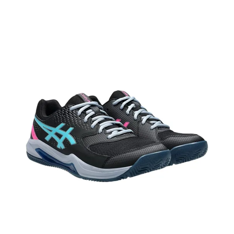 Asics Gel Dedicate 8 Padel Black Energy Aqua-2