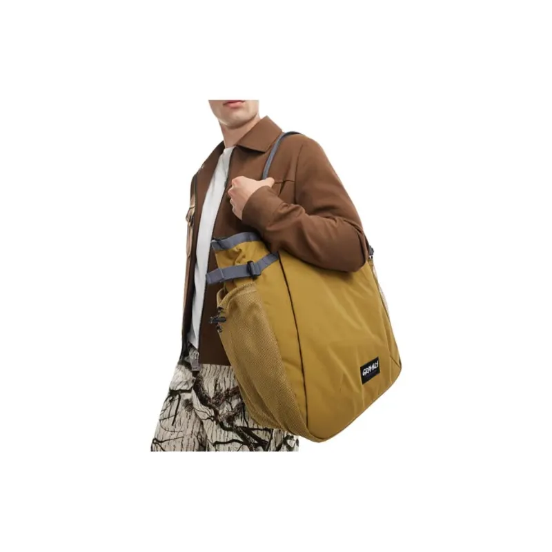 Gramicci Nylon Tote Bag, Shopping Bag, Shoulder Bag, Handbag Regular Unisex Tan-3