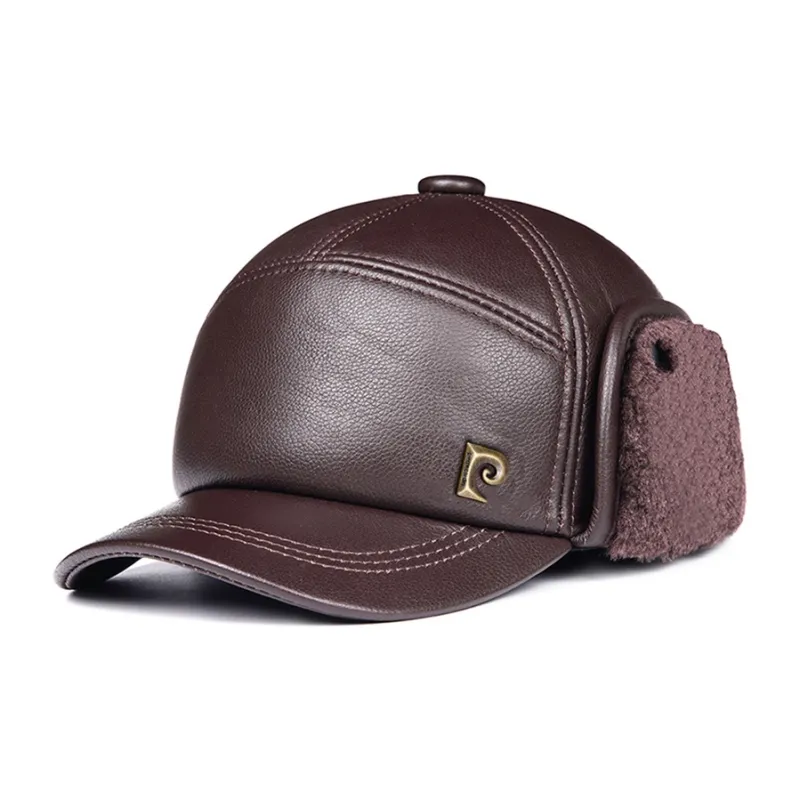 PIERRE CARDIN Cowhide Sheepskin Polyester Baseball Caps Men's-4