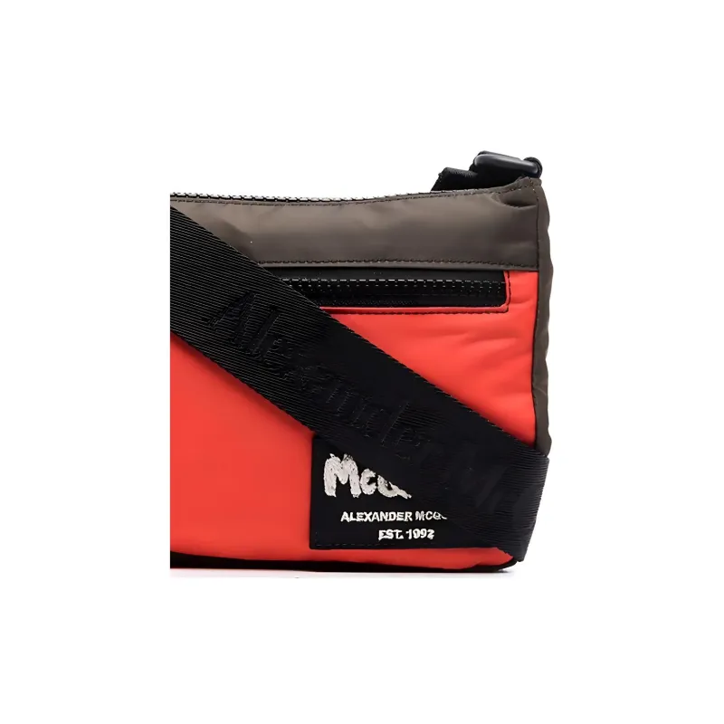 Alexander McQueen Logo Patch Zip Up Shoulder Bag-2