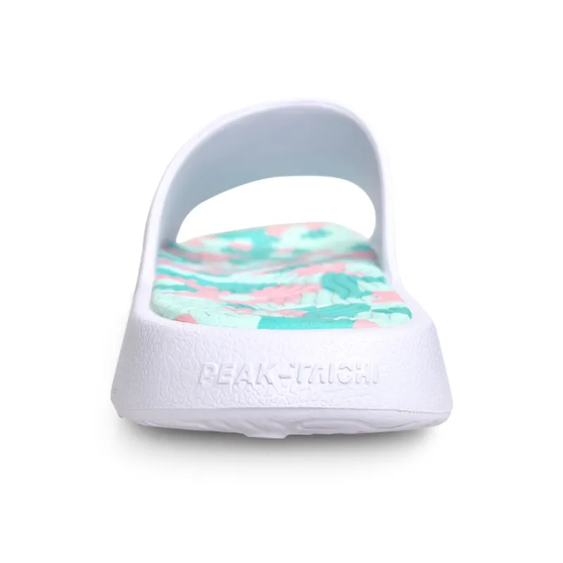 PEAK State Pole Slip-Resistant Abrasion-Resistant Cushioning Slide Slippers Unisex White Pink Green-4