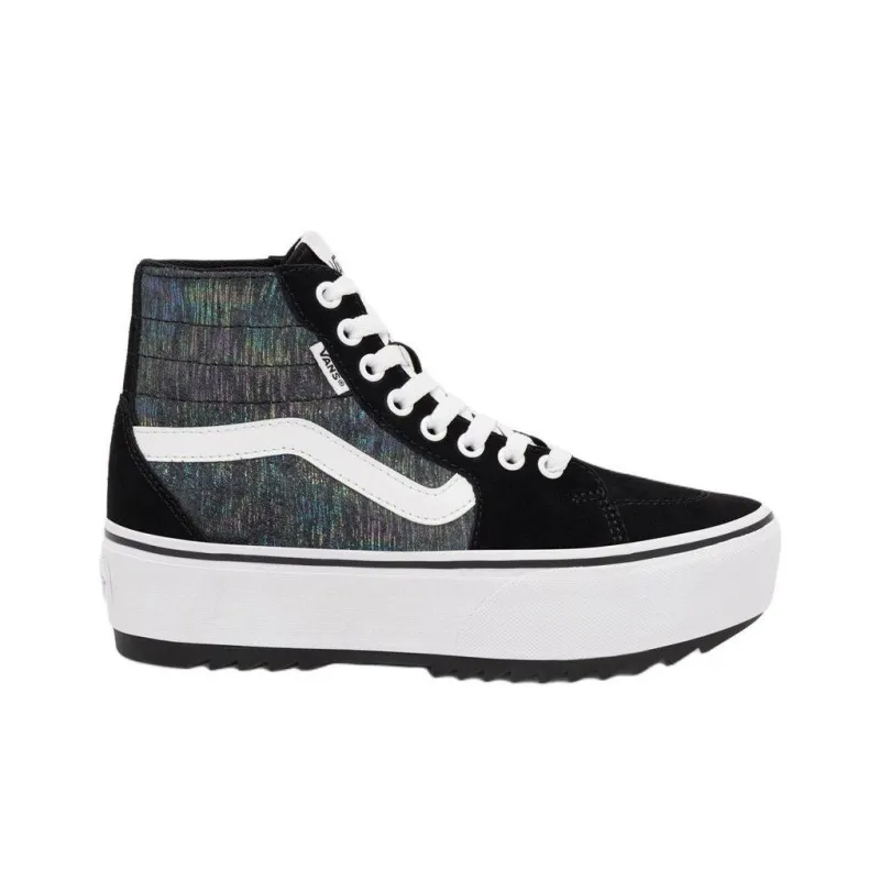 Vans Filmore Anti Slip Wear Resistant High Top Casual Shoes Women's Black-1