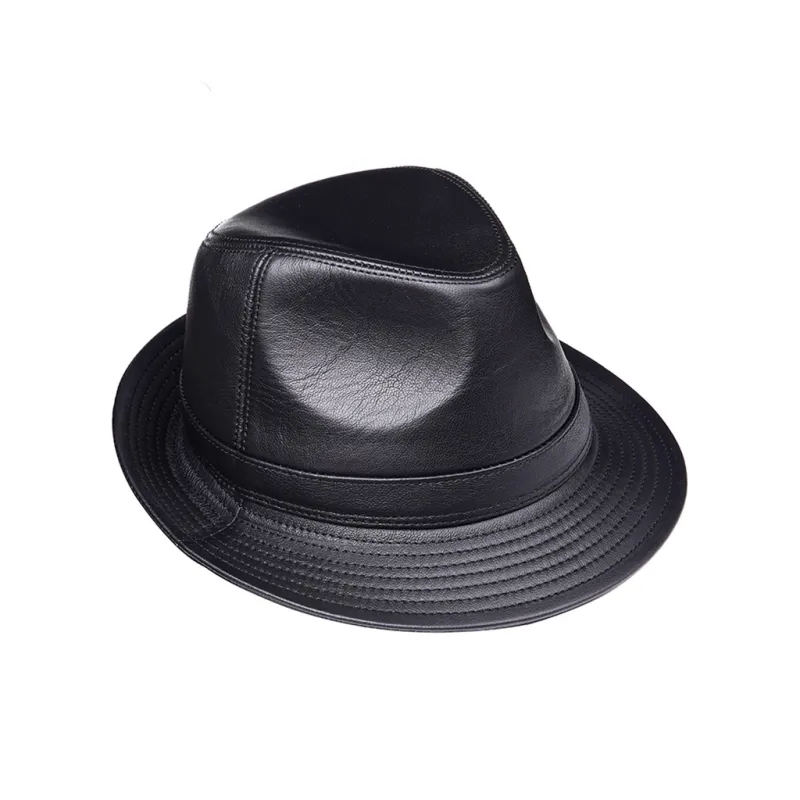 PIERRE CARDIN Cow Leather Top Hats Men's-3