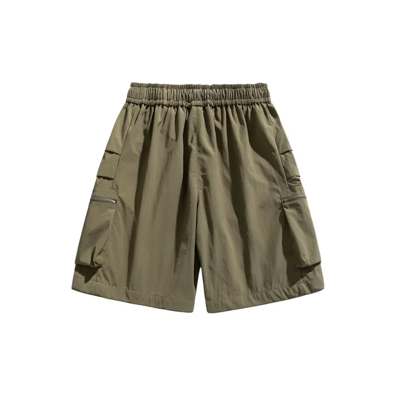 GROW DATE Cargo Shorts Unisex Army Green-1