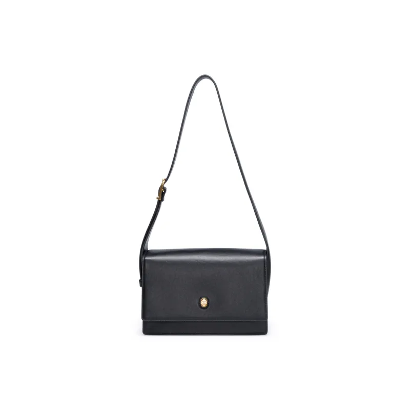 Chrisdien Deny Cow Leather Small Square Bag Shoulder Bag Shoulder Bag Regular Women's Coffee/Light Brown/Black-11