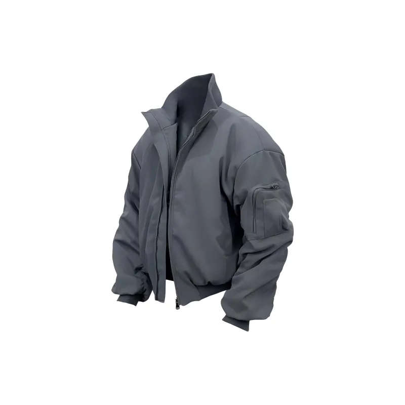 HOZZS Jackets Coats Unisex Black-11