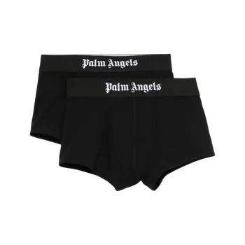 PALM ANGELS Logo Band Bi Pack Trunks
