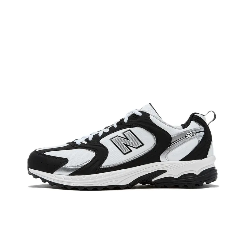 New Balance NB 530 Slip Resistant And Breathable Low Top Golf Shoes Men's Black White-0
