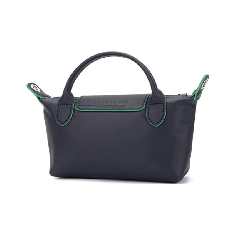 LONGCHAMP Le Pliage Xtra Large Cow Leather Shoulder Bag Crossbody Bag Handbag Mini Women's Marine Blue-2