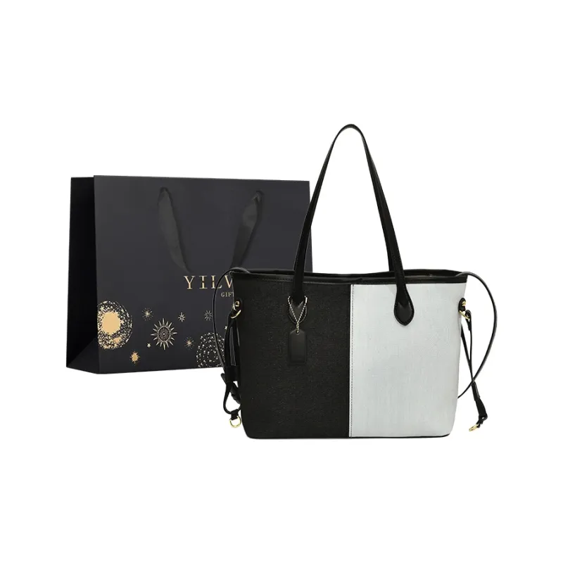 Yi Brigade Denim Handbag Shoulder Bag Regular Women's Light Blue/Dark Blue/Black-9