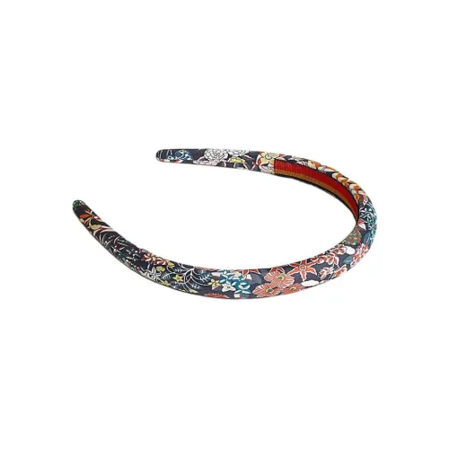 HERMES Silk Headbands Women's Navy