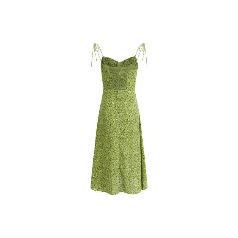 KYKW Slip Dresses Women's Green-1