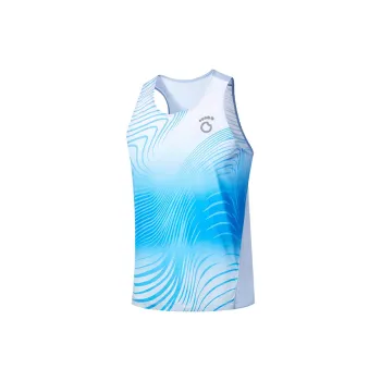 Macondo Tank Tops Men's Blue Shimmer