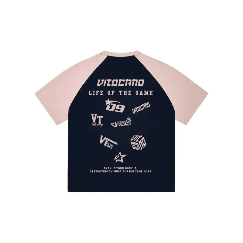 Vitocano T-Shirt Unisex White & Navy Blue-9