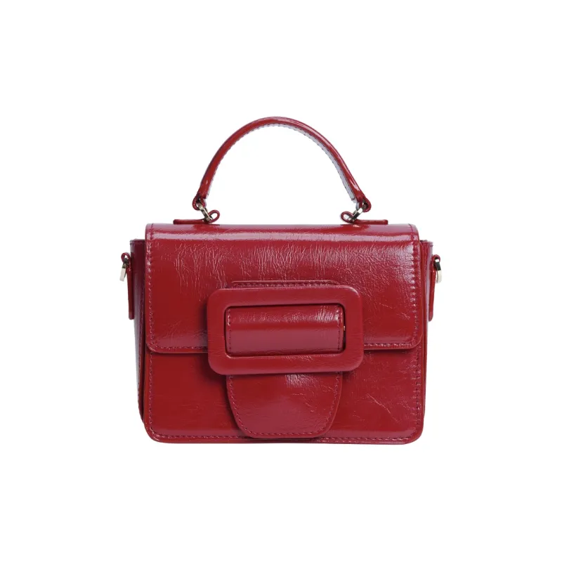 MERIMIES Artificial Leather Handbag Small Size Women's Extra Red | Passionate Red-1