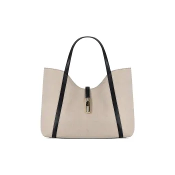 Furla Fabric Tote Bag Shopping Bag Handbag Regular Women's Light Brown