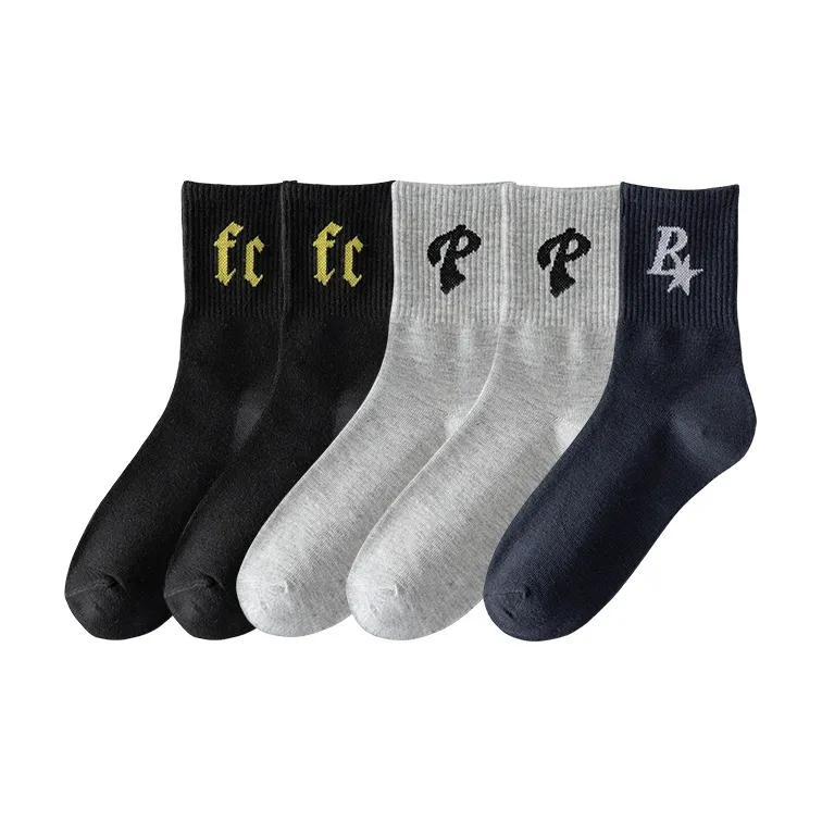 Cotton Gene Mid Calf Socks Unisex Combo Set-19