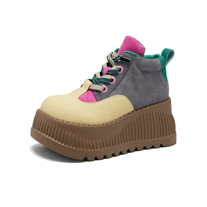 Ruomini Height Increasing High-Top Casual Shoes Women's-5