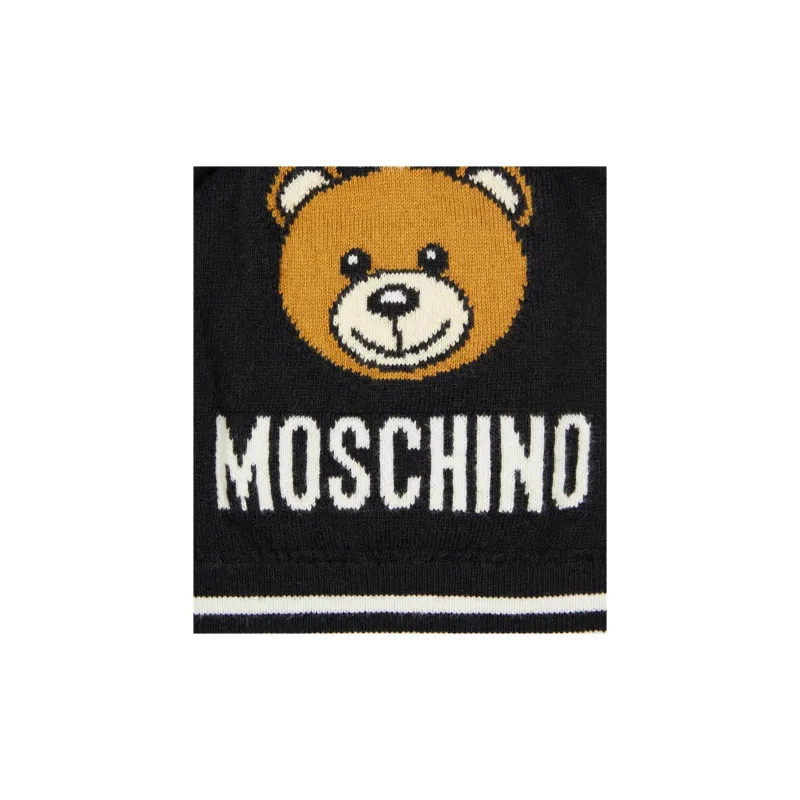 MOSCHINO Logo Intarsia Knitted Beanie-4
