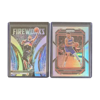 PANINI 2022 Sun Devin Booker Firework Special Card 2023 PRIZM Silver Fold Sports Cards 2 Pcs