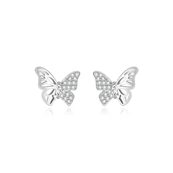 SWEET PLANET S999 Fine Silver Stud Earrings Women's
