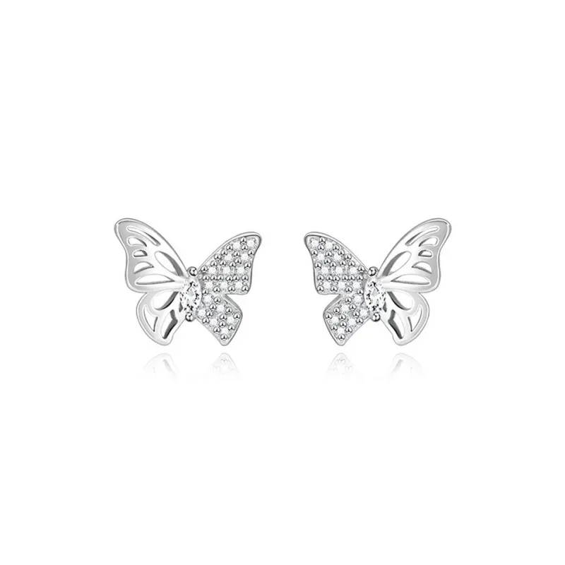 SWEET PLANET S999 Fine Silver Stud Earrings Women's-0