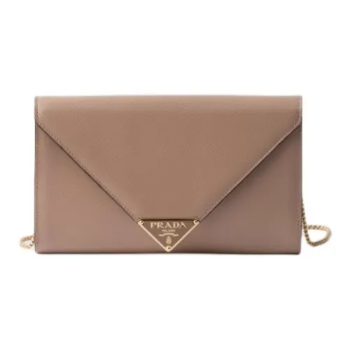 PRADA Saffiano Leather Shoulder Bag Mini Women's Soft Pink
