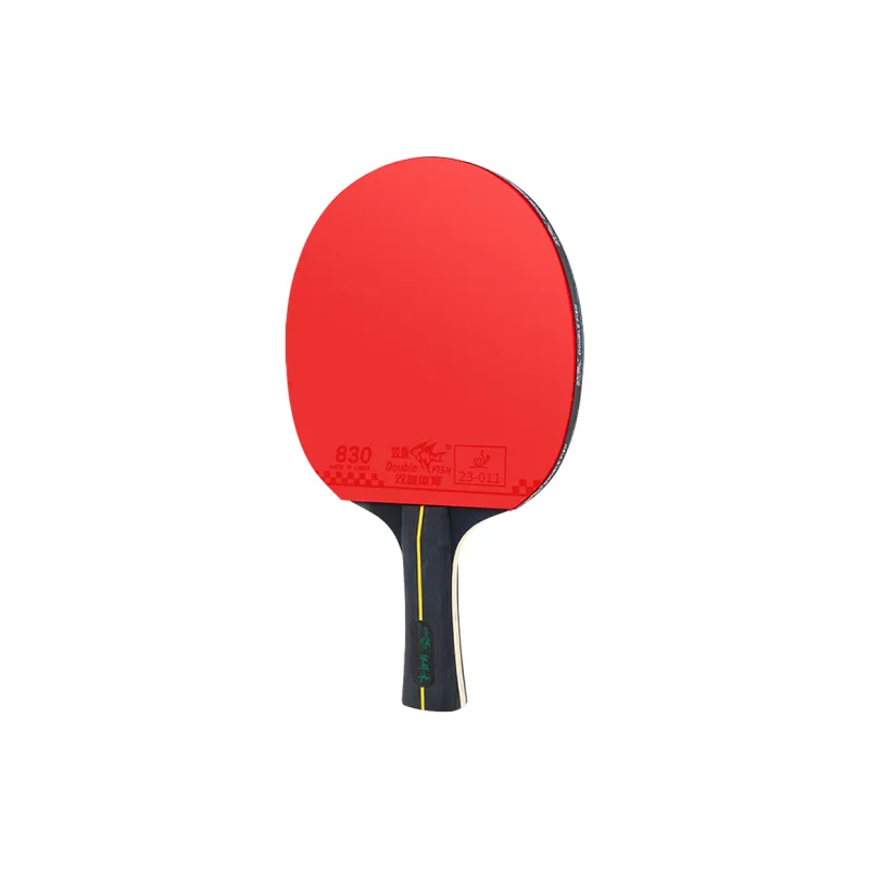 DOUBLEFISH All Wood Ping Pong Paddles Unisex Black/Red Single Racket-4