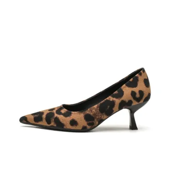 QITUMAUL High Heels Women's Leopard Print